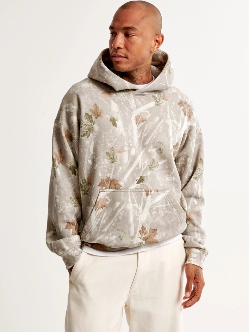 Abercrombie & Fitch Camo / Camouflage Viral Sweatshirt Hoodie